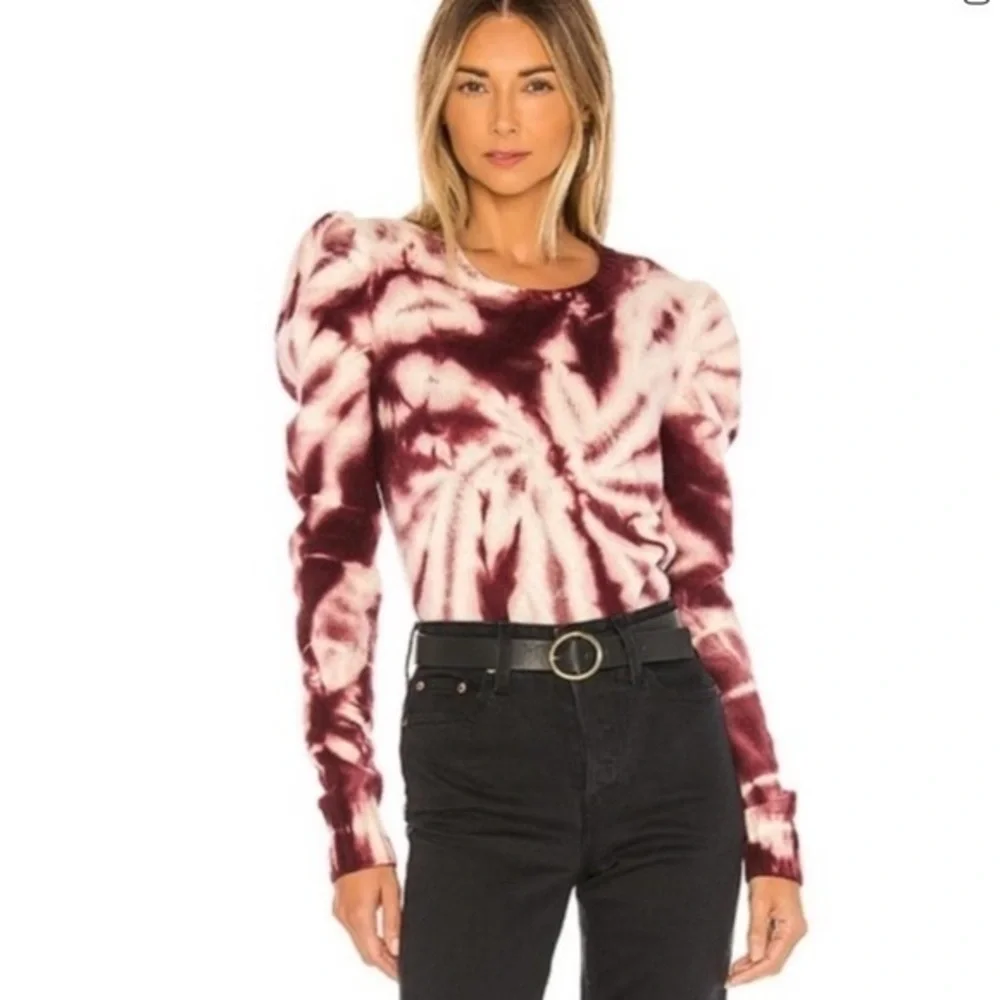 Generation Love Sweater Tie Dye Puff Sleeve